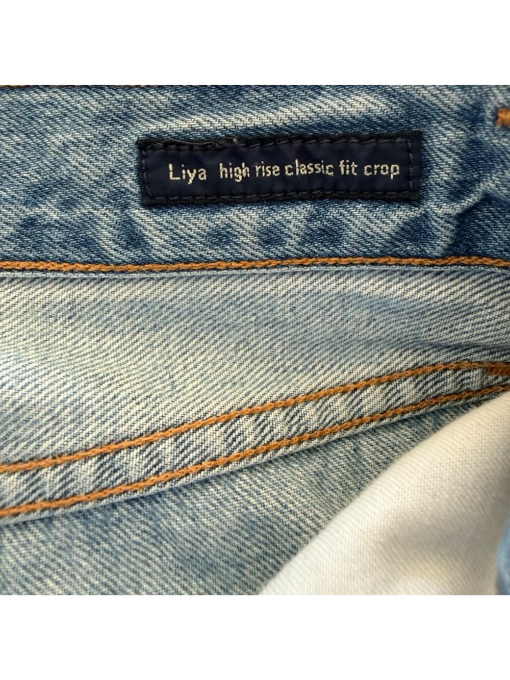 Citizens Of Humanity Liya Jeans Womens 27 Blue Denim High Rise Crop Distressed - Picture 7 of 14